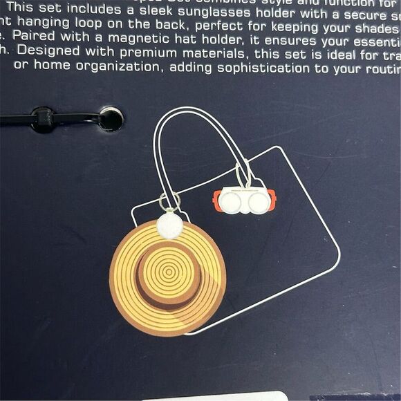 French Connection St. Tropez Pink Sunglasses & Hat Holder Set - Picture 13 of 15